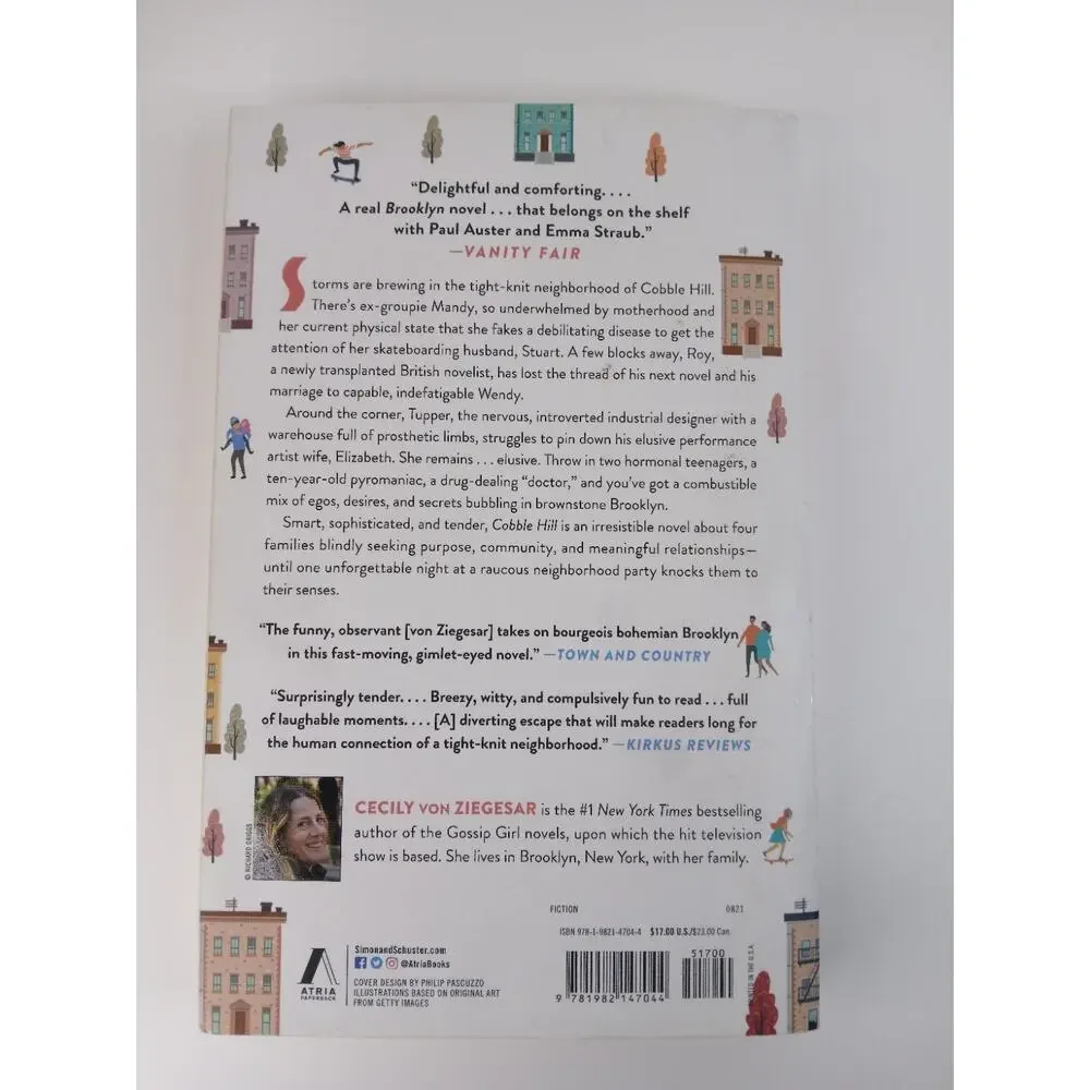 Cobble Hill: A Novel Cecily von Ziegesar 2021 Paperback Brooklyn New York